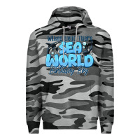 Slate Camo Whale Hello There Sea World Birthday Boy Premium Hoodie - CowhideDigitalArt