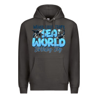Smoke Whale Hello There Sea World Birthday Boy Premium Hoodie - CowhideDigitalArt