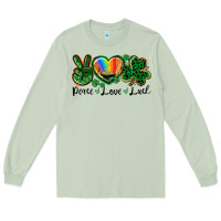 Matcha Peace love St. Patrick's Day Long Sleeve Tee - CowGirlArtShop