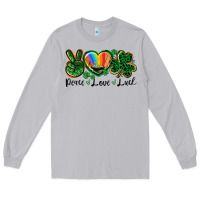 Moon Dust Peace love St. Patrick's Day Long Sleeve Tee - CowGirlArtShop