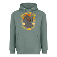 Sage funny retro sunset eff you see kay why oh you cat lovers t shirt Heavyweight Hoodie - ArtChic