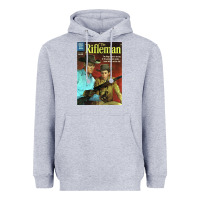 Heather Grey The Rifleman Retro Western Heavyweight Hoodie - ArtChic
