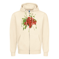 Sandshell Red Orchid Cactus Zipper Hoodie - LillyAllenDesigns