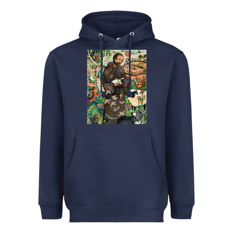 Saint Francis Heavyweight Hoodie by ArtChic | Teevron