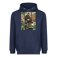 Navy saint francis Heavyweight Hoodie - ArtChic