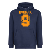 Navy Dvorak  Ninth Symphony Heavyweight Hoodie - ArtChic