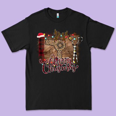 Merry Christmas Hairdresser Premium Tee Designed By Bettercallsaul