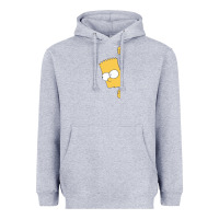 Heather Grey simpsons Heavyweight Hoodie - ArtChic