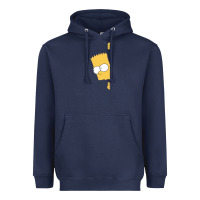Navy simpsons Heavyweight Hoodie - ArtChic