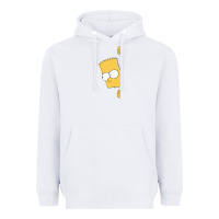 White simpsons Heavyweight Hoodie - ArtChic