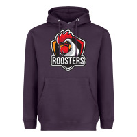 Plum rooster art Heavyweight Hoodie - ArtChic