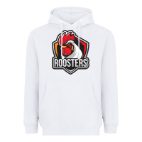 White rooster art Heavyweight Hoodie - ArtChic
