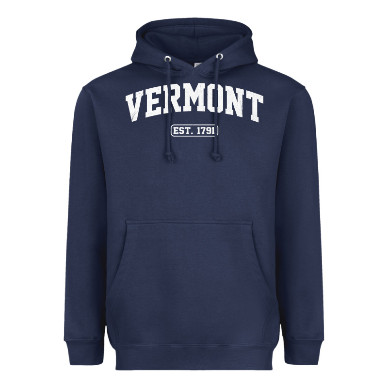 Vermont Vintage State Athletic Style Pullover Hoodie Heavyweight Hoodie by ArtChic | Teevron