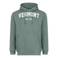 Sage vermont vintage state athletic style pullover hoodie Heavyweight Hoodie - ArtChic