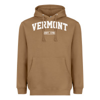 Toasted Coconut vermont vintage state athletic style pullover hoodie Heavyweight Hoodie - ArtChic