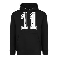 Black number 11 shirt sports player number back of shirt Heavyweight Hoodie - ArtChic