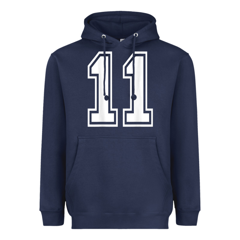 Number 11 Shirt Sports Player Number Back Of Shirt Heavyweight Hoodie by ArtChic | Teevron