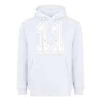 White number 11 shirt sports player number back of shirt Heavyweight Hoodie - ArtChic