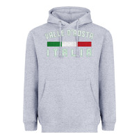 Heather Grey valle d'aosta italia italy region typography design Heavyweight Hoodie - ArtChic