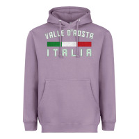 Lavender valle d'aosta italia italy region typography design Heavyweight Hoodie - ArtChic