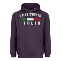 Plum valle d'aosta italia italy region typography design Heavyweight Hoodie - ArtChic