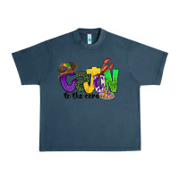 Midnight Navy cajun to the core mardi gras Urban Heavy Tee - CowGirlArtShop