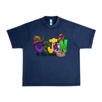 Navy cajun to the core mardi gras Urban Heavy Tee - CowGirlArtShop