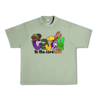 Oil Green cajun to the core mardi gras Urban Heavy Tee - CowGirlArtShop