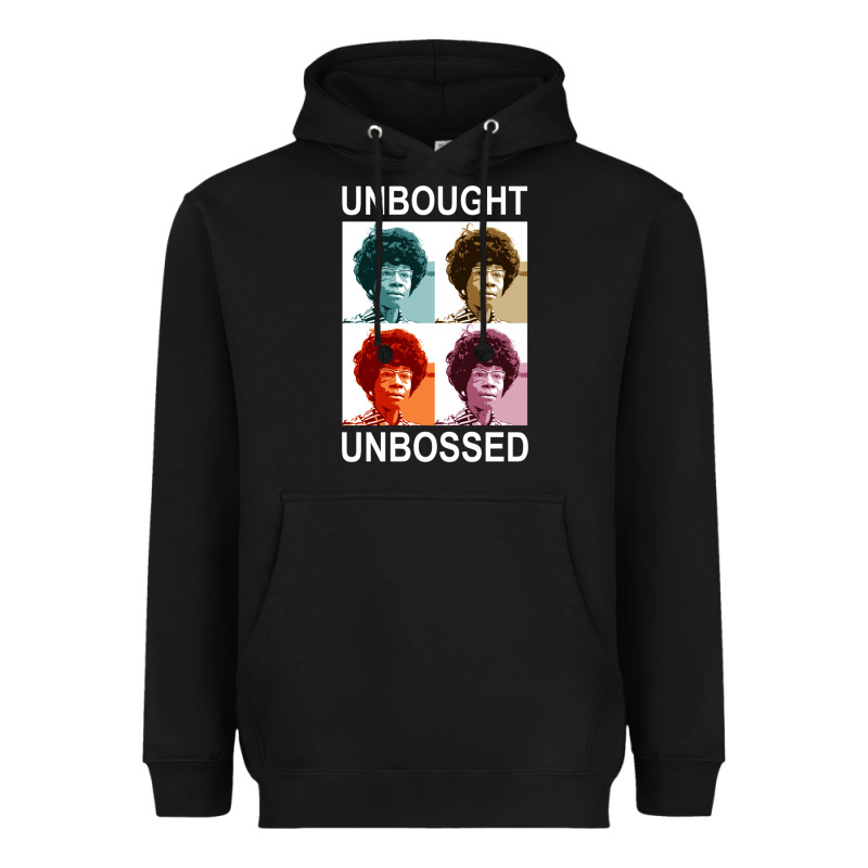 Unbought Unbossed Shirley Chisholm Retro Vintage Gift Long Sleeve T Sh Heavyweight Hoodie by ArtChic | Teevron