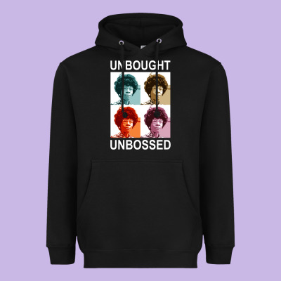 Unbought Unbossed Shirley Chisholm Retro Vintage Gift Long Sleeve T Sh Heavyweight Hoodie Designed By Artchic