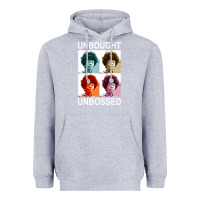 Heather Grey unbought unbossed shirley chisholm retro vintage gift long sleeve t sh Heavyweight Hoodie - ArtChic