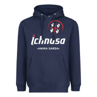 Navy ichnusa Heavyweight Hoodie - ArtChic