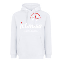 White ichnusa Heavyweight Hoodie - ArtChic