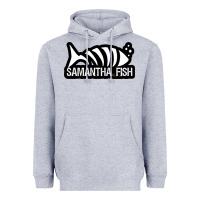 Heather Grey SAMANTHA FISH MUSIC ARTWORK Essential Heavyweight Hoodie - ArtChic