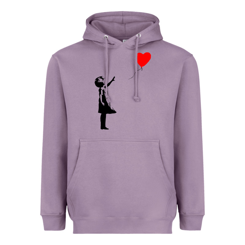 Banksy Girl With Balloon Heavyweight Hoodie by ArtChic | Teevron