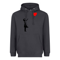 Smoke banksy girl with balloon Heavyweight Hoodie - ArtChic