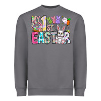 Storm My 1st Easter Heavyweight Sweatshirt - CowhideDigitalArt