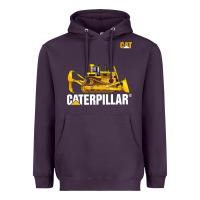 Plum bulldozercat 1 Heavyweight Hoodie - ArtChic