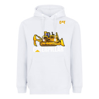White bulldozercat 1 Heavyweight Hoodie - ArtChic