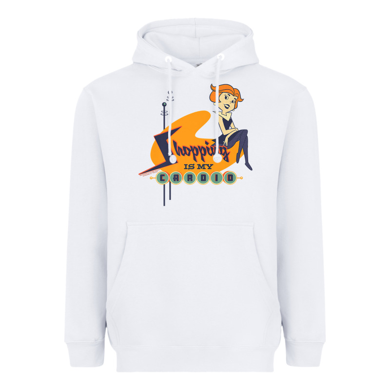 The Jetsons Jane Jetson Shopping Is My Cardio Premium T Shirt Heavyweight Hoodie by ArtChic | Teevron