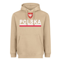 Mushroom Sporty Polska Flag And Emblem Polish Coat Of Arms Pullover Hoodie Heavyweight Hoodie - ArtChic