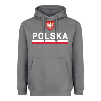 Storm Sporty Polska Flag And Emblem Polish Coat Of Arms Pullover Hoodie Heavyweight Hoodie - ArtChic