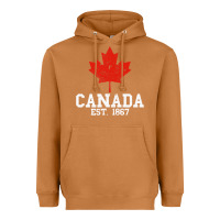 Meerkat vintage canada est.1867 maple leaf canadian flag r Heavyweight Hoodie - ArtChic