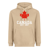 Mushroom vintage canada est.1867 maple leaf canadian flag r Heavyweight Hoodie - ArtChic