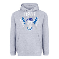 Heather Grey US Air Force Security Forces Heavyweight Hoodie - ArtChic
