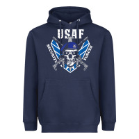 Navy US Air Force Security Forces Heavyweight Hoodie - ArtChic