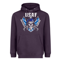 Plum US Air Force Security Forces Heavyweight Hoodie - ArtChic