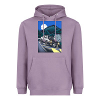 Lavender initial d poster hipster Heavyweight Hoodie - ArtChic