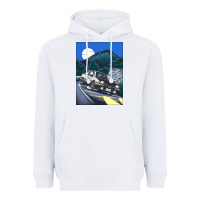 White initial d poster hipster Heavyweight Hoodie - ArtChic