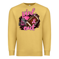 Antique Gold Pink Out Football Premium Sweatshirt - BarkalooDesign